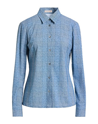 CAMICETTASNOB Patterned shirts & blouses Deep teal 76% Polyamide, 24% Elastane