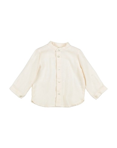 ZHOE & TOBIAH Solid color shirt Cream 80% Cotton, 20% Wool