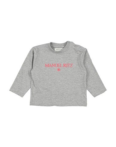 MANUEL RITZ T-shirt Grey 100% Cotton