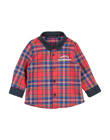 DANIELE ALESSANDRINI Patterned shirt 80% PES, 17% Rayon, 3% Elastane