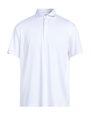 KANGRA Polo Bianco 50% Cotone, 50% Modal