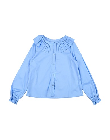 L:Ú L:Ú by MISS GRANT Camicie e bluse tinta unita Blu chiaro 100% Cotone