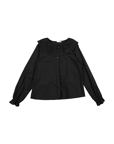 L:Ú L:Ú by MISS GRANT Solid color shirts & blouses Black 100% Cotton