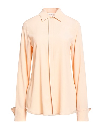 SPORTMAX Solid color shirts & blouses Apricot 84% Acetate, 10% Silk, 6% Elastane