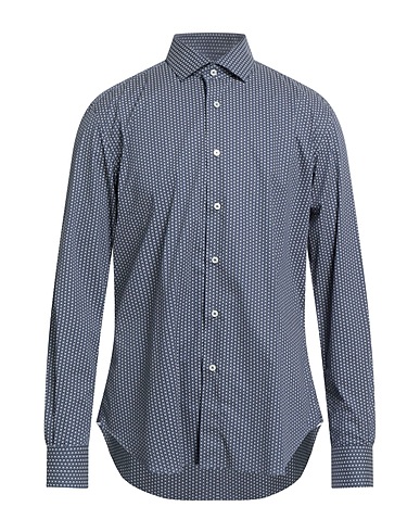 XACUS Hemd mit Muster Marineblau 97% Baumwolle, 3% Elastan