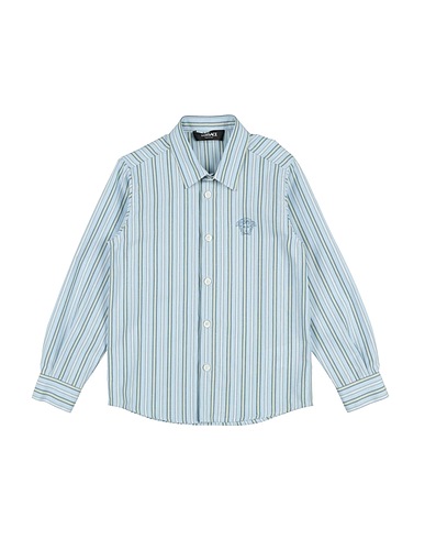 VERSACE YOUNG Hemd mit Muster Himmelblau 100% Baumwolle