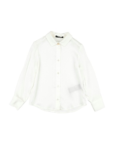 BALMAIN Patterned shirts & blouses Off white 87% Acetate, 8% Silk, 5% Polyamide