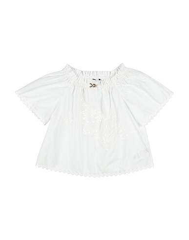 VERSACE YOUNG Top White 100% Cotton, Viscose, Polyester