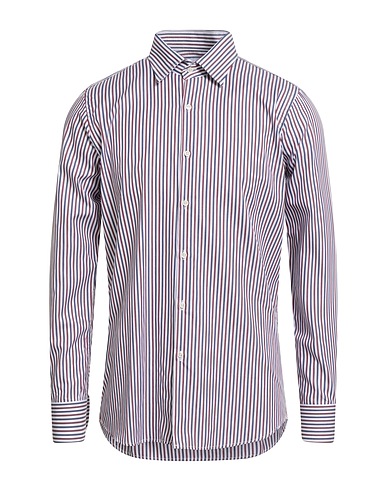 BAGUTTA Striped shirt White 100% Cotton