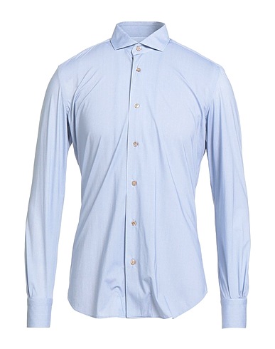 MAZZARELLI Solid color shirt 75% Polyamide, 25% Elastane