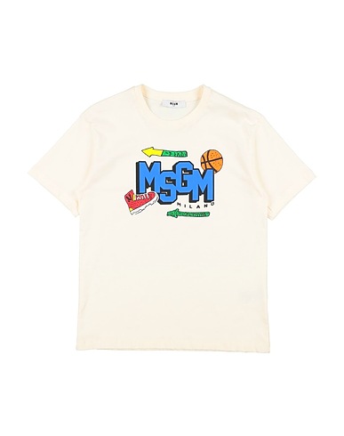 MSGM T-shirt KIDS Cream 100% Cotton