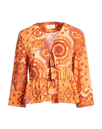 VICOLO Patterned shirts & blouses Orange 100% Cotton