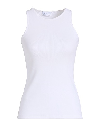 BLUMARINE Vest White 95% Cotton, 5% Elastane