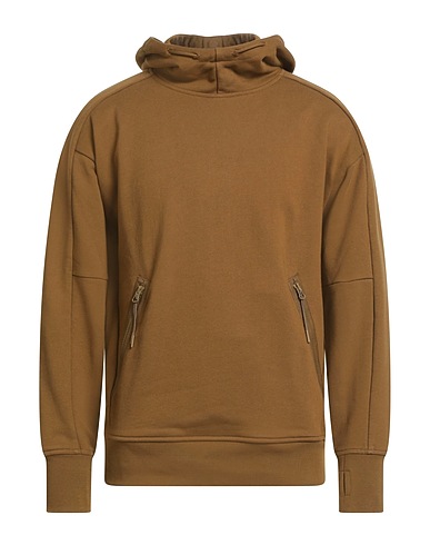 C.P. COMPANY Hooded track jacket  Camel 100% Cotton
