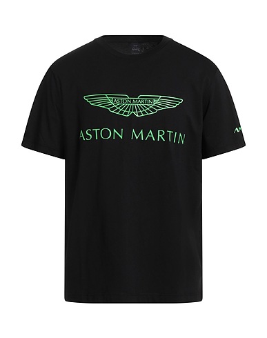 ASTON MARTIN by HACKETT T-shirt Black 100% Cotton