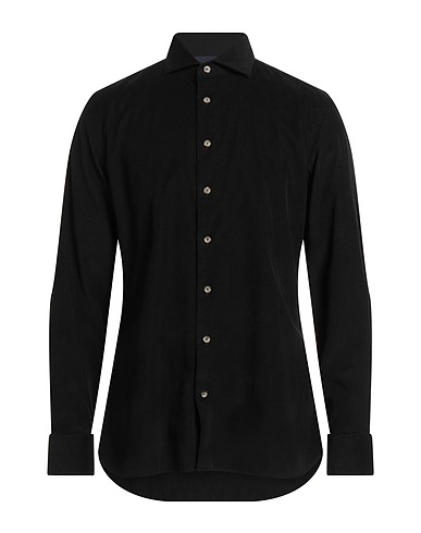 HACKETT Solid colour shirt Black 100% Cotton