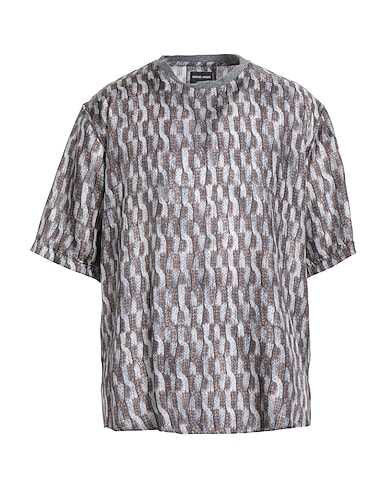 GIORGIO ARMANI T-shirt MARRONE 100% Silk, Lyocell, Polyamide, Cashmere