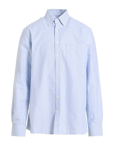 HACKETT Checked shirt Light blue 100% Cotton