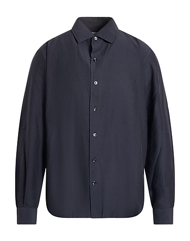 AGNONA Solid color shirt Charcoal 65% Cotton, 35% Silk