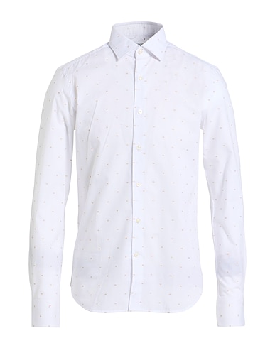 GHIRARDELLI Hemd mit Muster Weiß 100% Baumwolle