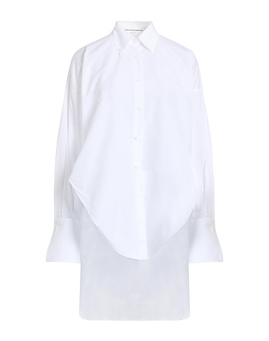 ERMANNO SCERVINO Solid colour shirts & blouses White 100% Cotton