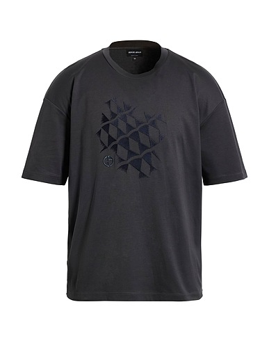 GIORGIO ARMANI T-shirt Charcoal 100% Cotton, Organic cotton
