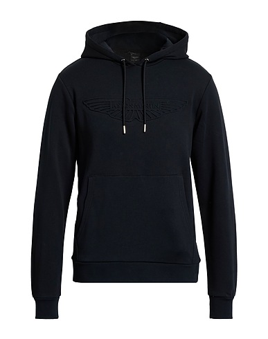 ASTON MARTIN by HACKETT Hooded track jacket  Black 100% Cotton