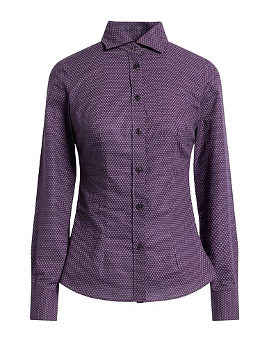 BARBA Napoli Floral shirts & blouses Plum 100% Cotton