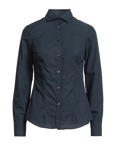 BARBA Napoli Solid color shirts & blouses Midnight blue 100% Cotton