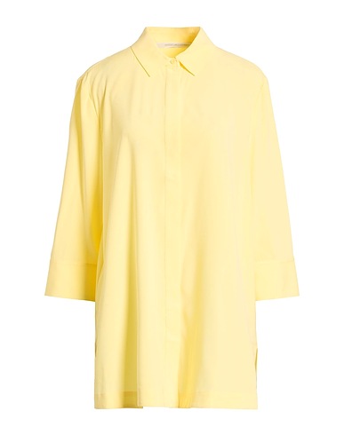 HERZENSANGELEGENHEIT Camicie e bluse tinta unita Giallo 95% Seta, 5% Elastan