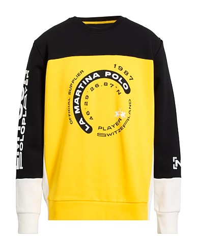 LA MARTINA Sweatshirt Yellow 100% Cotton