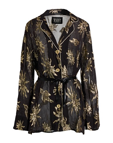 MAISON SCOTCH Patterned shirts & blouses Black 80% Viscose, 20% Polyester