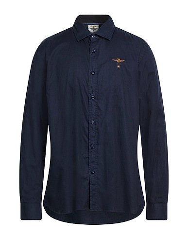 AERONAUTICA MILITARE Solid colour shirt 100% Cotton