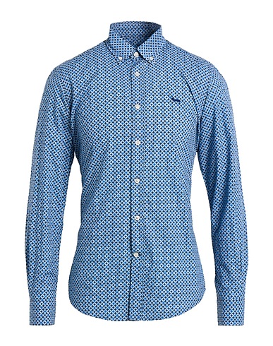 HARMONT & BLAINE Patterned shirt Blue 100% Cotton