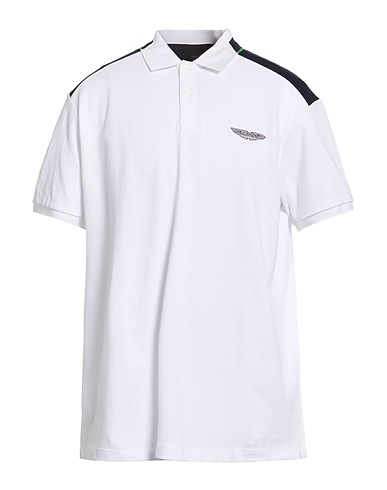 ASTON MARTIN by HACKETT Polo shirt White 100% Cotton