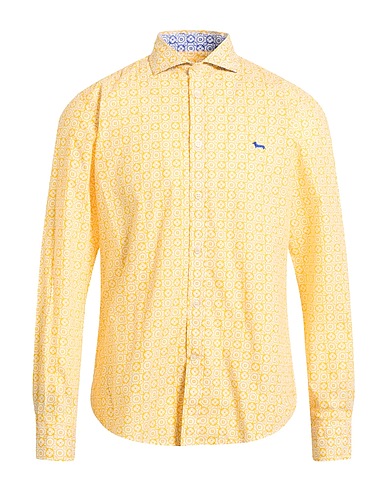 HARMONT & BLAINE Camicia fantasia Giallo ocra 100% Cotone