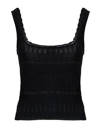 PINKO Τοπ Μαύρο 85% Βαμβάκι, 15% Μετάξι, Πολυεστέρας, Μεταλλική ίνα