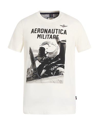 AERONAUTICA MILITARE T-shirt White 100% Cotton