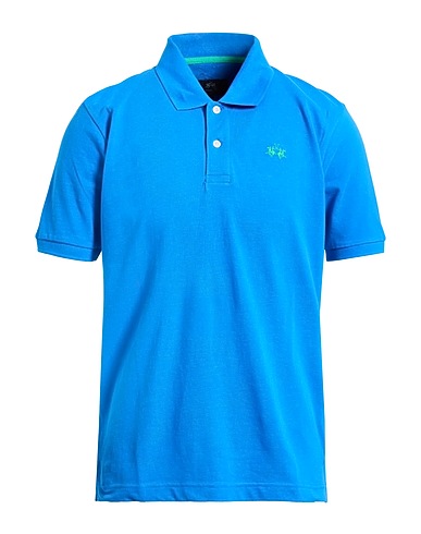 LA MARTINA Polo shirt Azure 100% Cotton