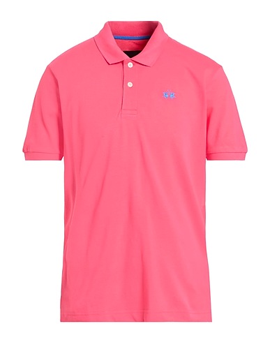 LA MARTINA Polo shirt Pink 100% Cotton