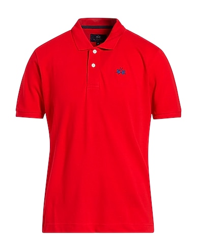 LA MARTINA Polo shirt Red 100% Cotton