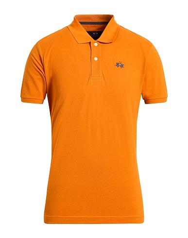 LA MARTINA Polo shirt Rust 100% Cotton
