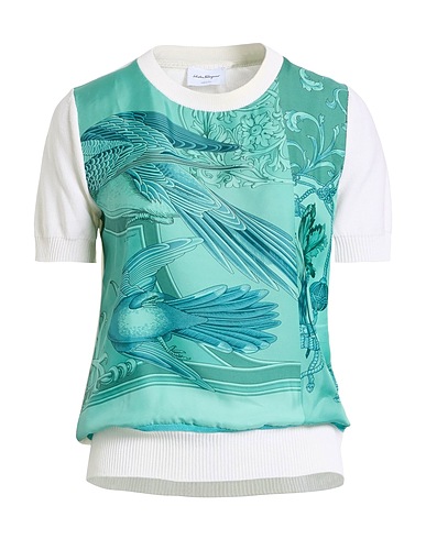 FERRAGAMO Πουλόβερ Τυρκουάζ 49% Μετάξι, 48% Βαμβάκι, 2% Βισκόζη, 1% Πολυαμίδη