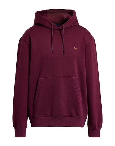 HARMONT & BLAINE Hooded track jacket  Burgundy 87% Cotton, 13% Polyester