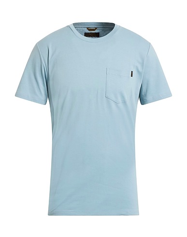 MOORER T-shirt Sky blue 100% Cotton