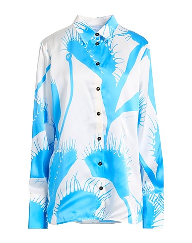 FERRAGAMO Patterned shirts & blouses Azure 100% Silk