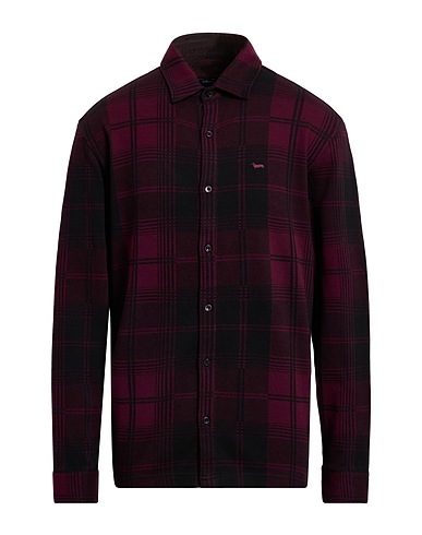 HARMONT & BLAINE Checked shirt Burgundy 100% Cotton