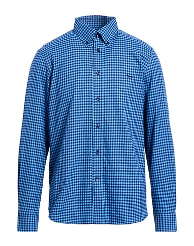 HARMONT & BLAINE Checked shirt Azure 100% Cotton