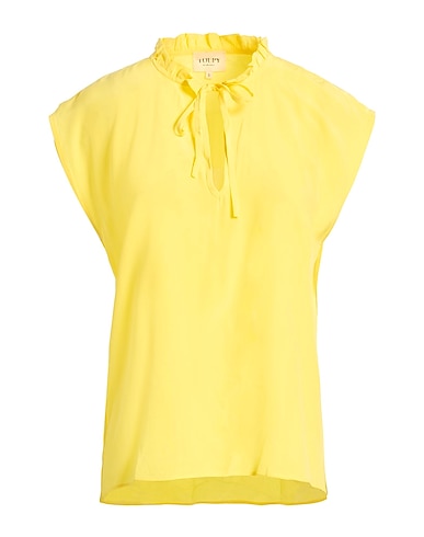 TOUPY Top Giallo 100% Seta