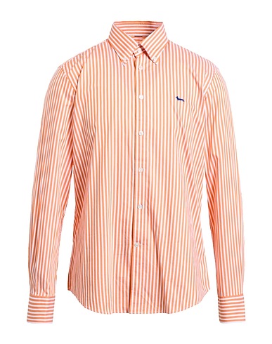 HARMONT & BLAINE Striped shirt Mandarin 100% Cotton